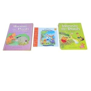 Walt Disney Winnie the Pooh Lot of 3 Vintage Books